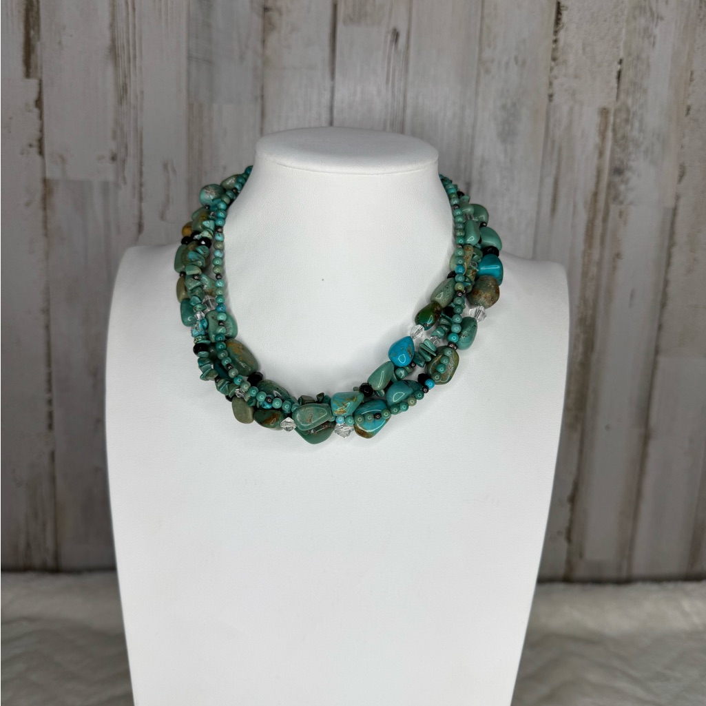 Silpada Four Strand Turquoise Beaded Necklace 135$